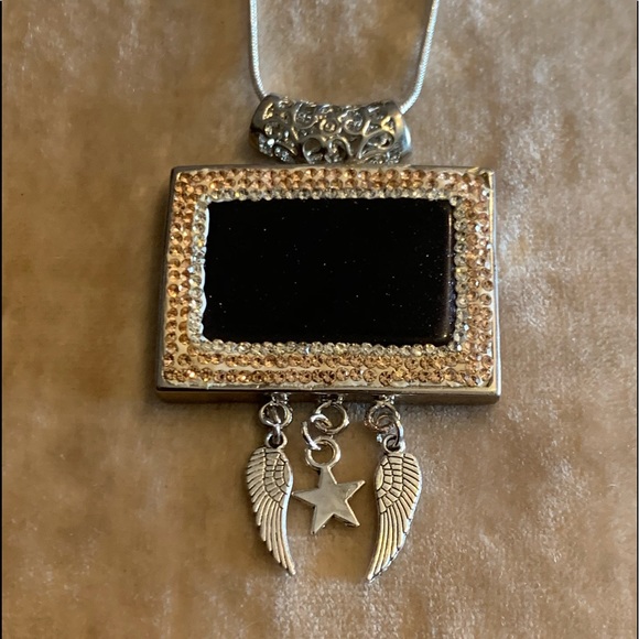 Sandstone Pendant Gemstones Tibetan Silver Charms and.925 Sterling Silve… - Picture 6 of 11